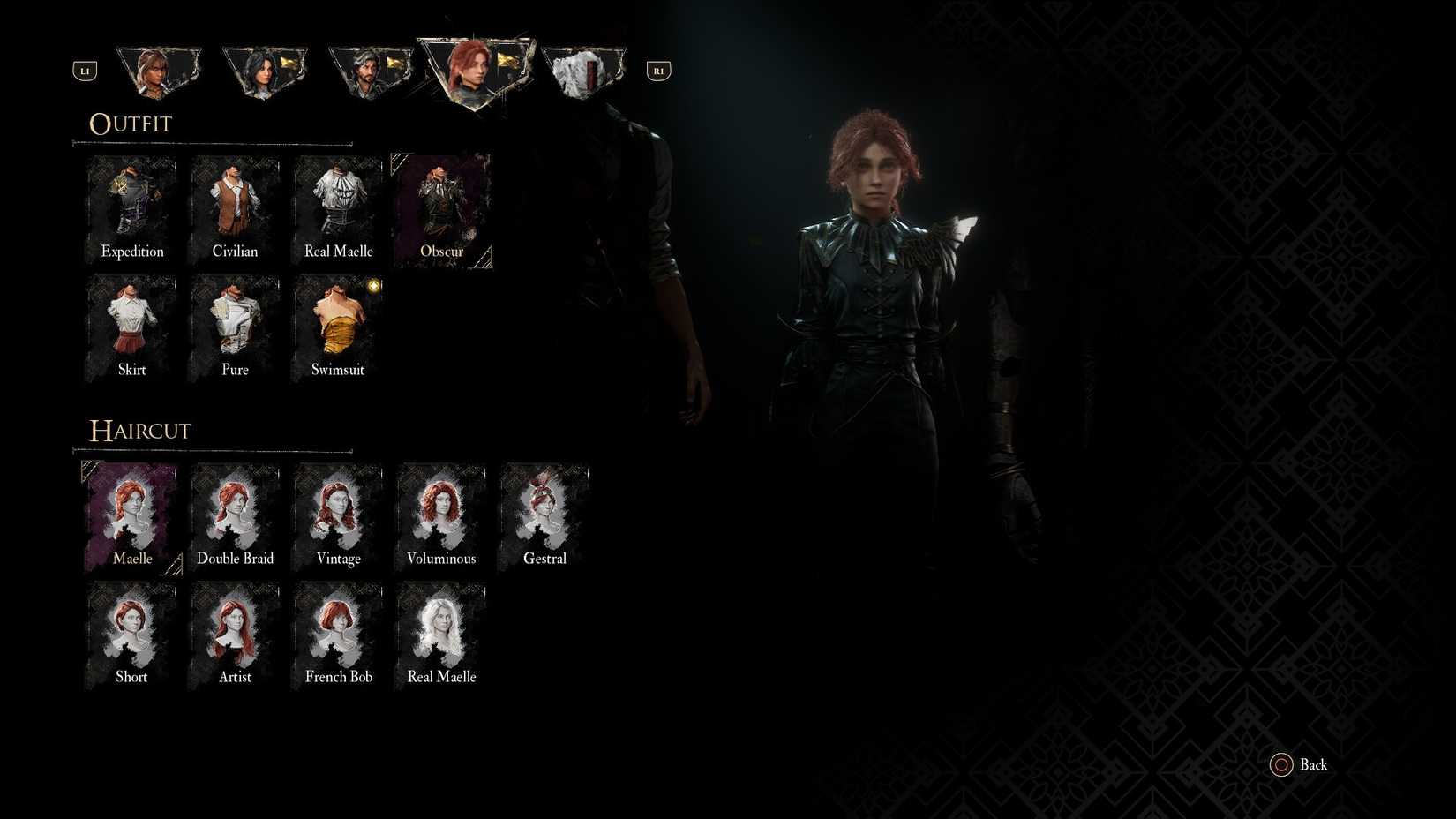 Outfit Obscur untuk Maelle di Clair Obscur Expedition 33