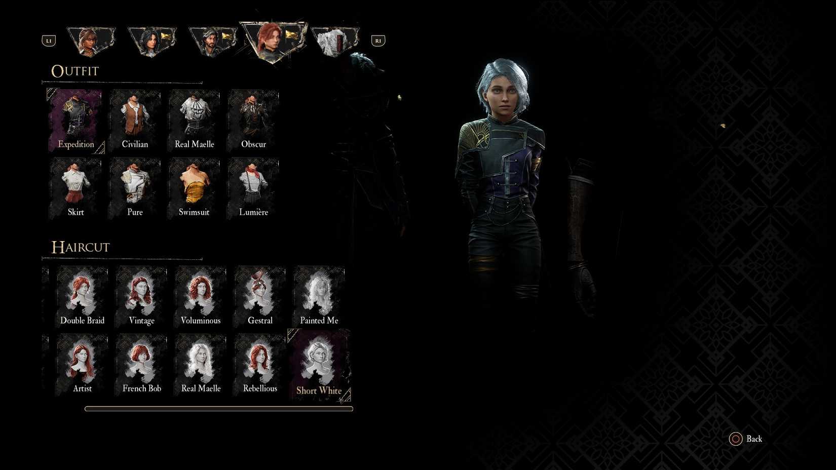 Haircut Short White untuk Maelle di Clair Obscur Expedition 33