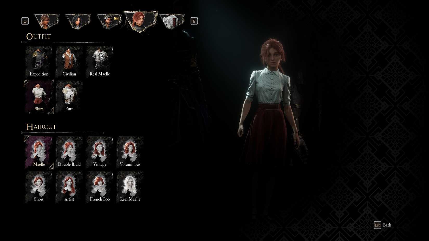 Outfit Skirt untuk Maelle di Clair Obscur Expedition 33