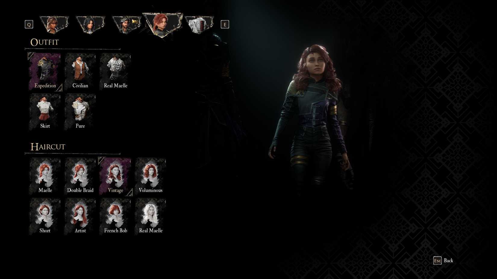 Haircut Vintage untuk Maelle di Clair Obscur Expedition 33