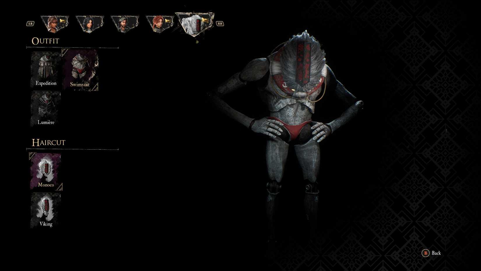 Outfit Swimsuit untuk Monoco di Clair Obscur Expedition 33