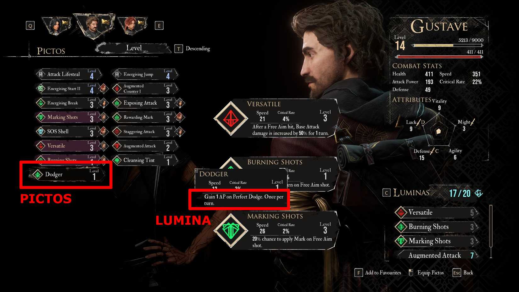 Desvendando as Luminas (Efeitos Permanentes)