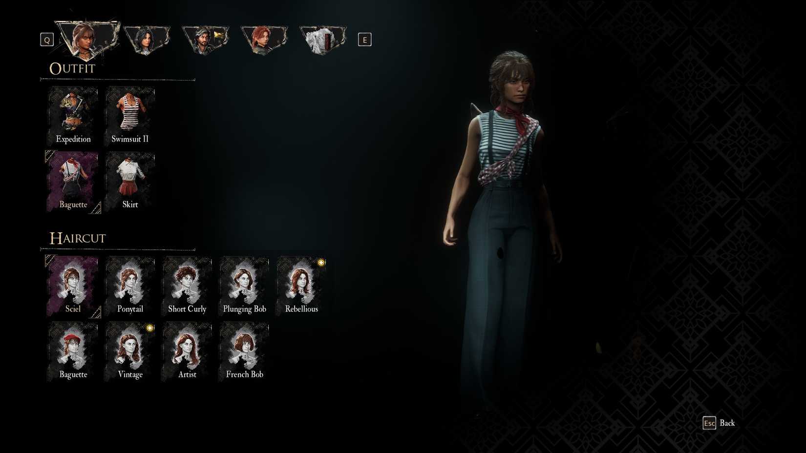 Outfit Baguette untuk Sciel di Clair Obscur Expedition 33