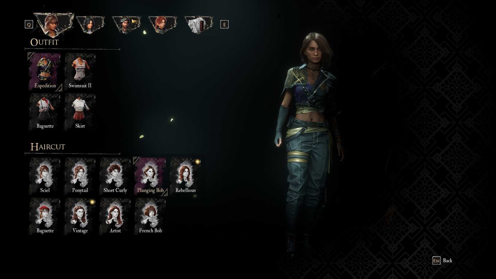 Haircut Plunging Bob untuk Sciel di Clair Obscur Expedition 33