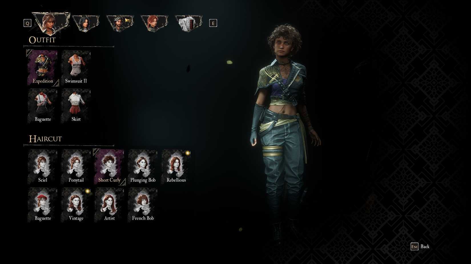 Haircut Short Curly untuk Sciel di Clair Obscur Expedition 33