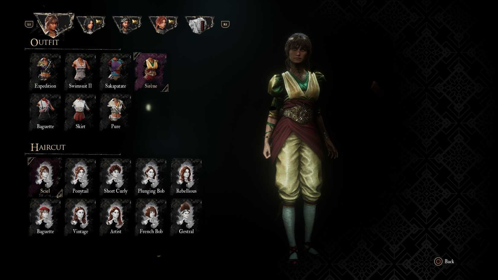 Outfit Sirene untuk Sciel di Clair Obscur Expedition 33