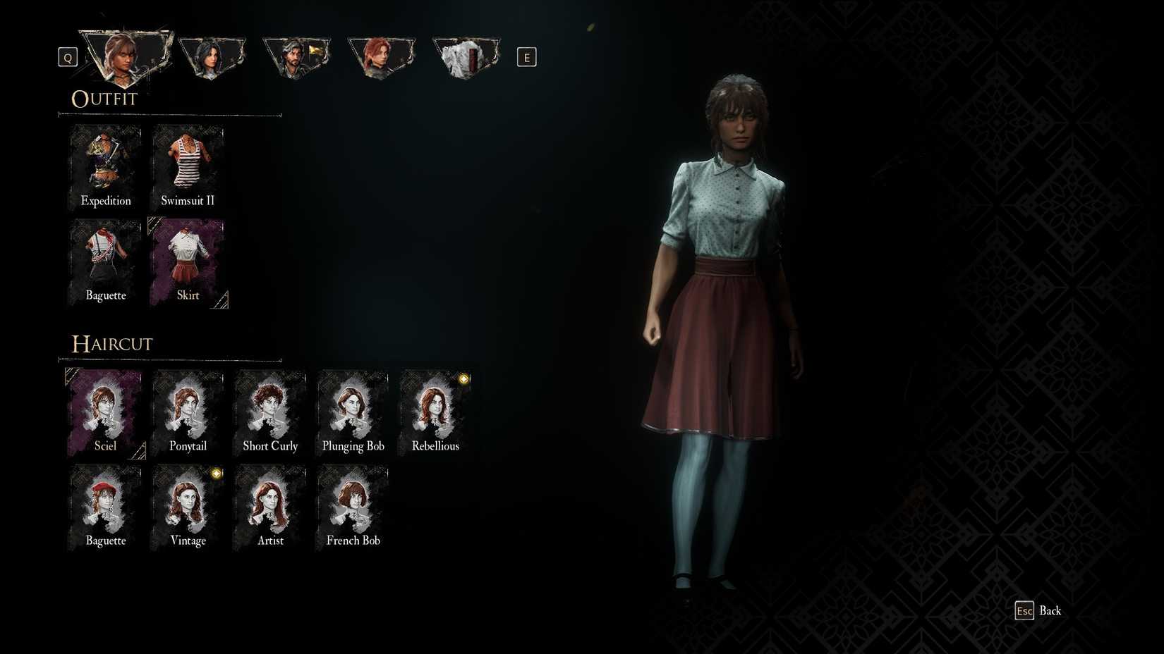 Outfit Skirt untuk Sciel di Clair Obscur Expedition 33