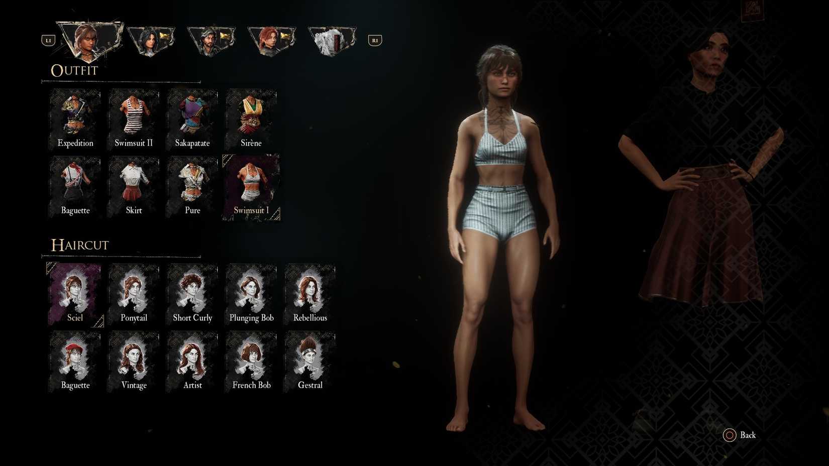Outfit Swimsuit I untuk Sciel di Clair Obscur Expedition 33
