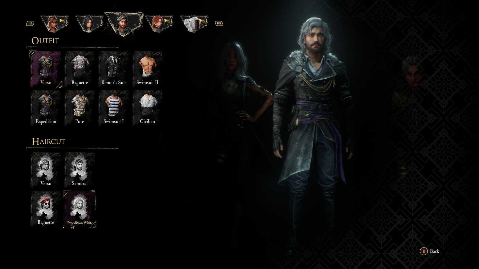 Haircut Expedition White untuk Verso di Clair Obscur Expedition 33