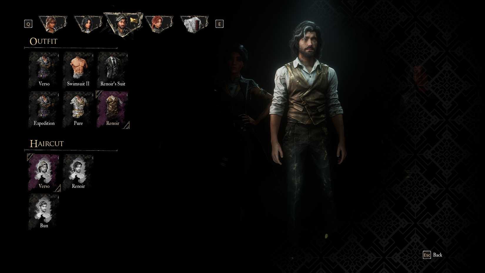 Outfit Renoir untuk Verso di Clair Obscur Expedition 33