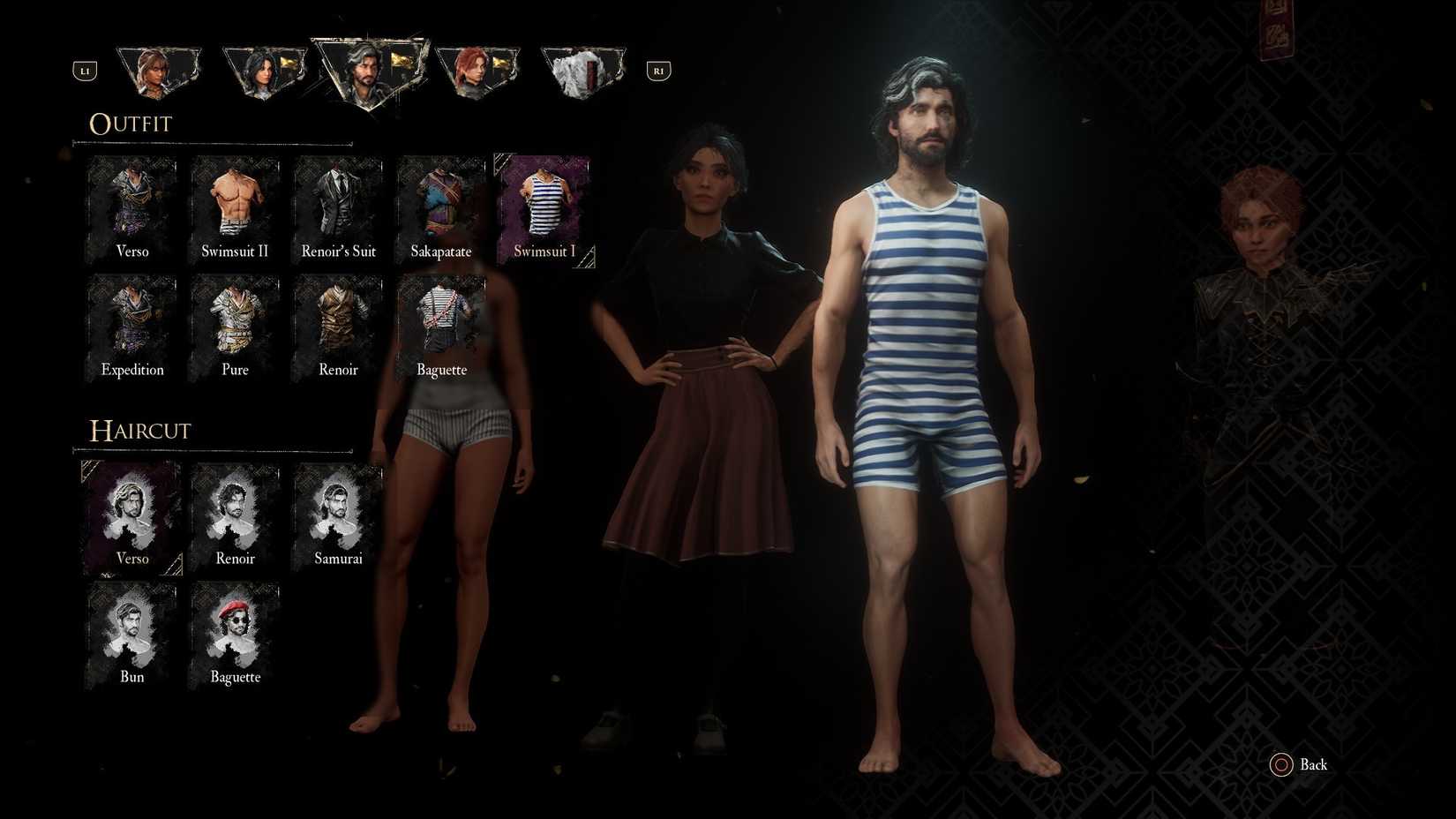 Outfit Swimsuit I untuk Verso di Clair Obscur Expedition 33