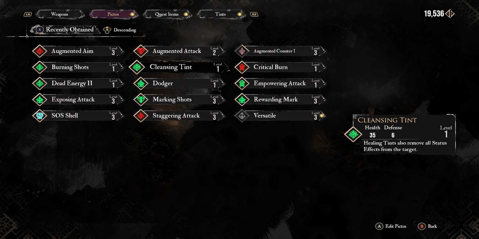 Cleansing Tint Picto in Clair Obscur Expedition 33