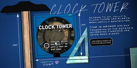 clock tower as a floor plan to add to your draft pool in blue prince