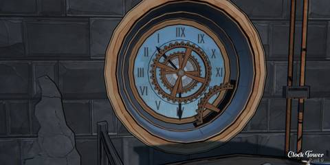 clock tower clock in blue prince