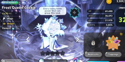 Frost Queen Cookie in Cookie Run Kingdom