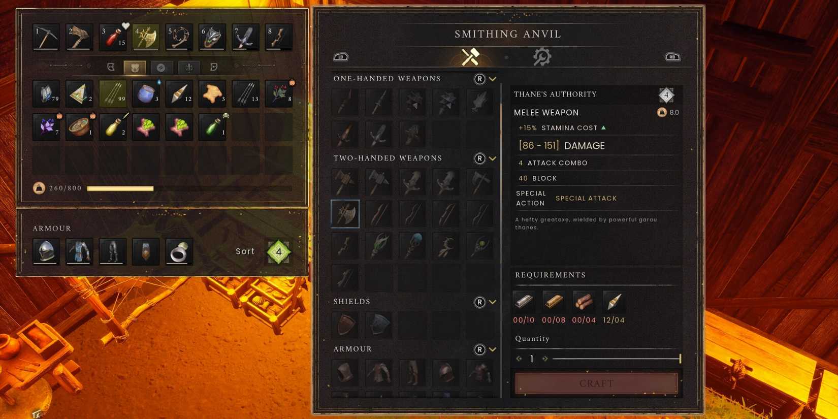 Crafting Thane's Authority RuneScape Dragonwilds