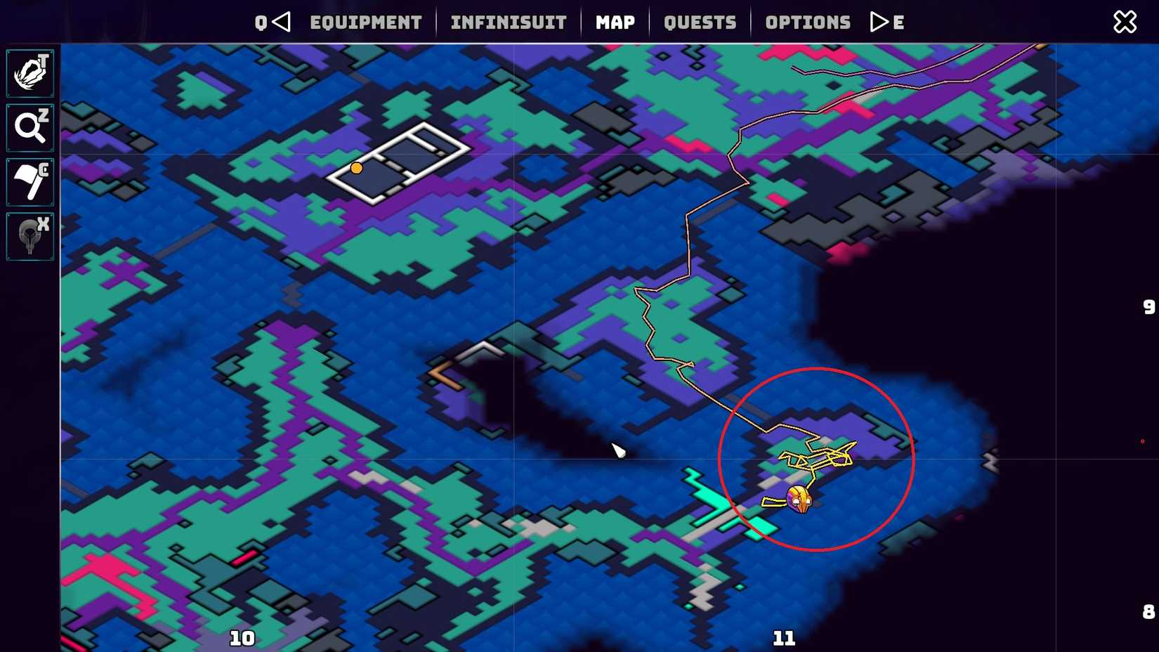 Crashlands 2 Early Game Juice Jem map location