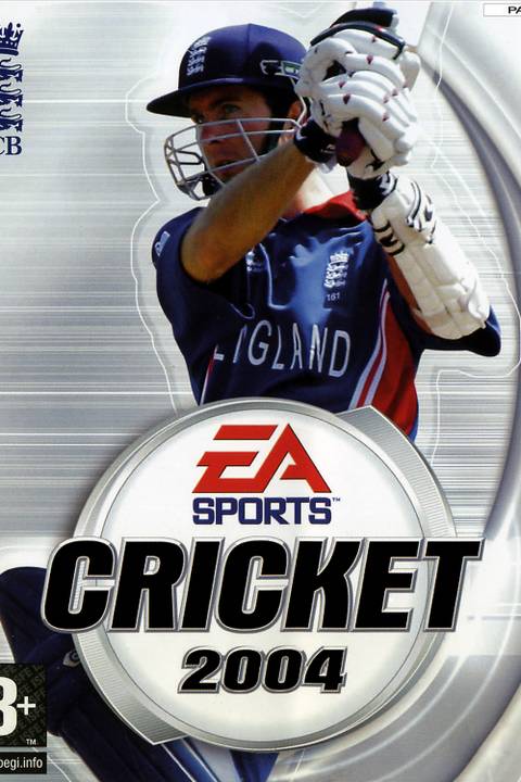 Cricket 2004 video game cover art tag