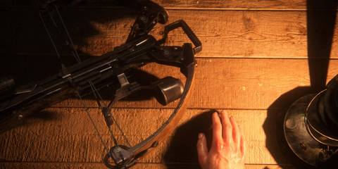 crossbow on a crafting bench