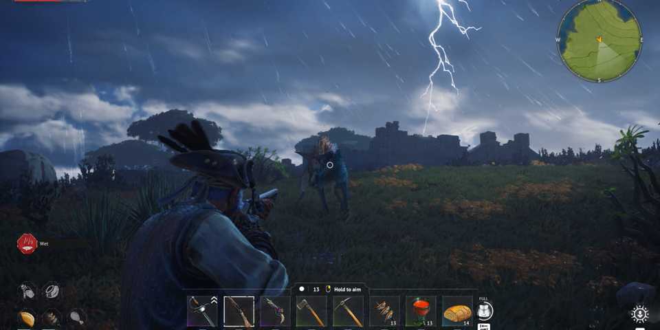 crosswind aiming at monster