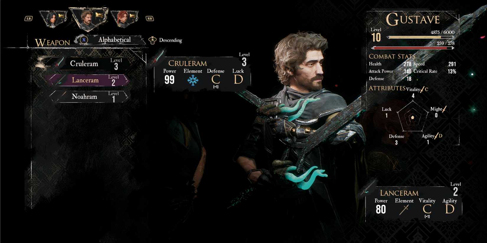 Cruleram sword in Clair Obscur Expedition 33