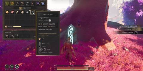 crystal bow weapon in runescape dragonwilds