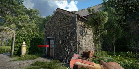 Datlow Manor entrance in Atomfall