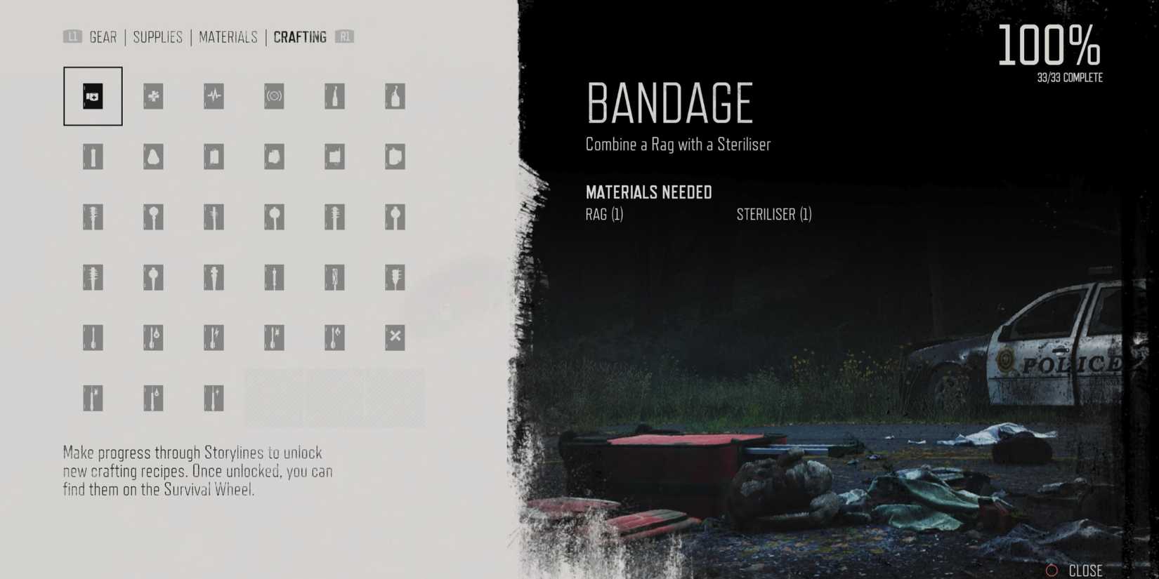 days gone crafting recipes