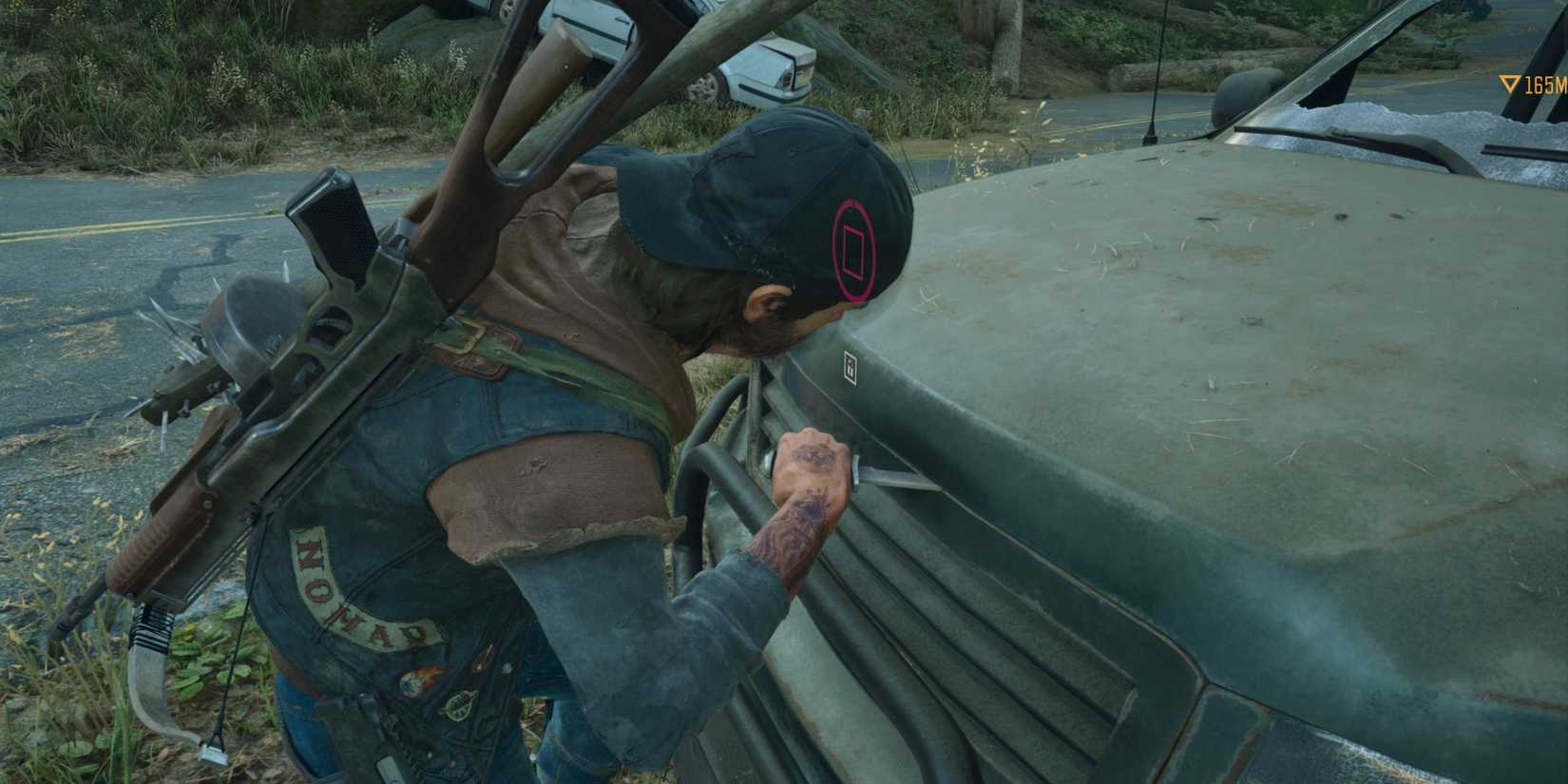 days gone looting car hood
