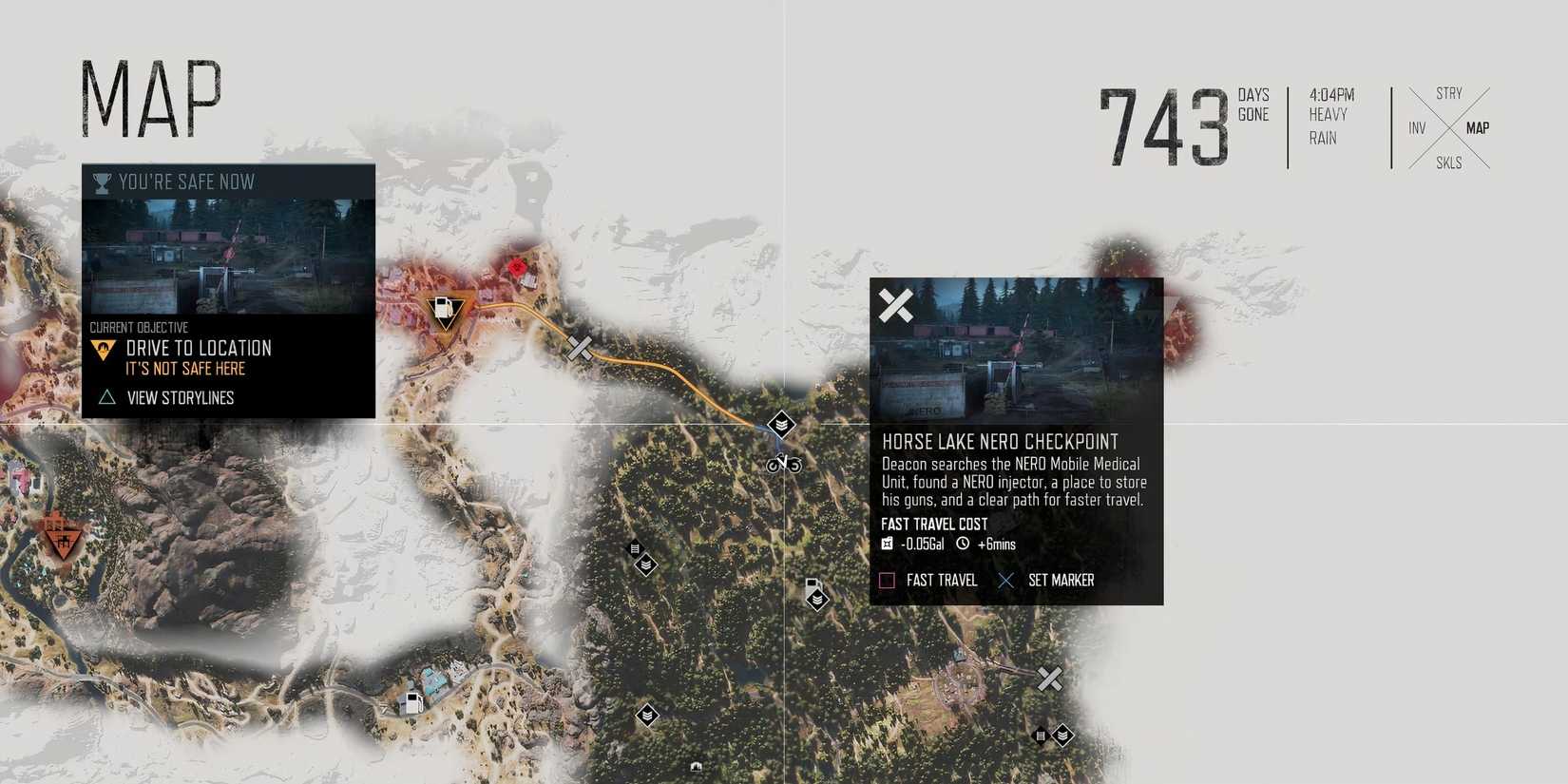 Days Gone Remastered Horse Lake NERO Checkpoint 