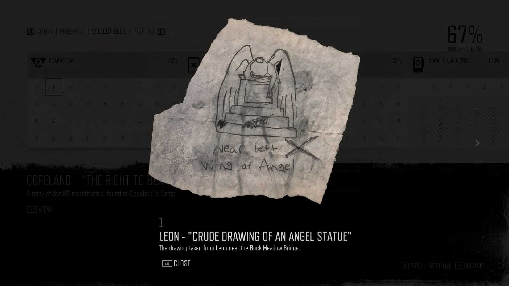 days gone character collectible 1