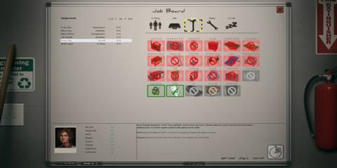 Steam ss of game, job board