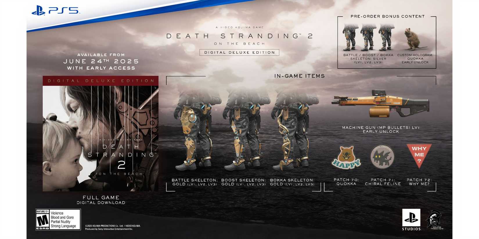 Death Stranding Digital Deluxe Preoder Bonuses