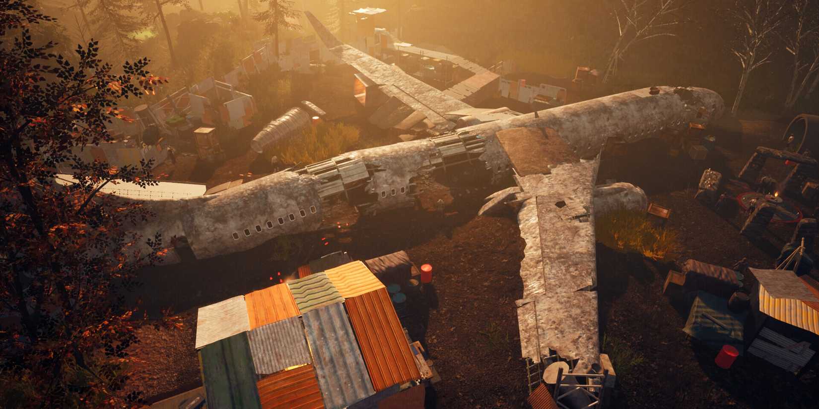 Destroyed Plane in Survive the Fall