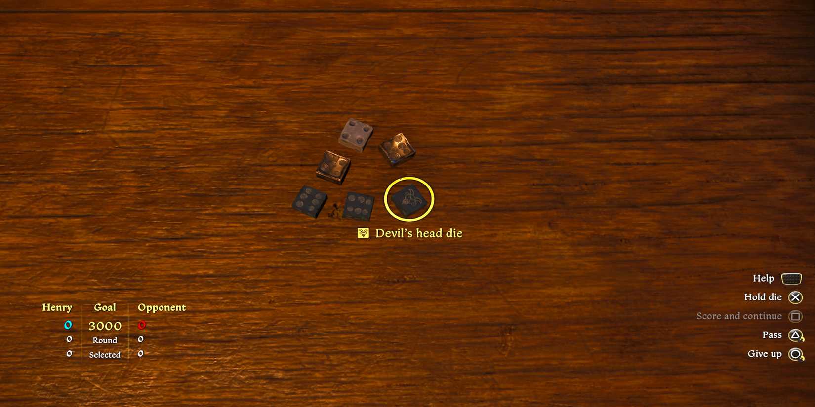 Devil's Head Die in Play KCD2