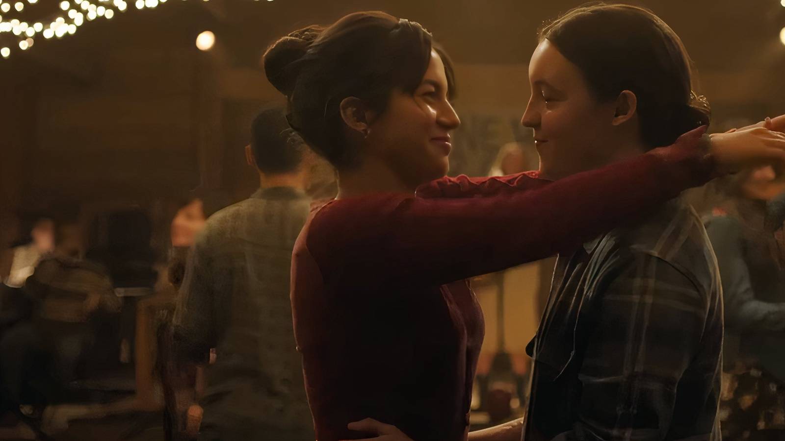 Dina and Ellie dancing in The Last Of Us Season 2