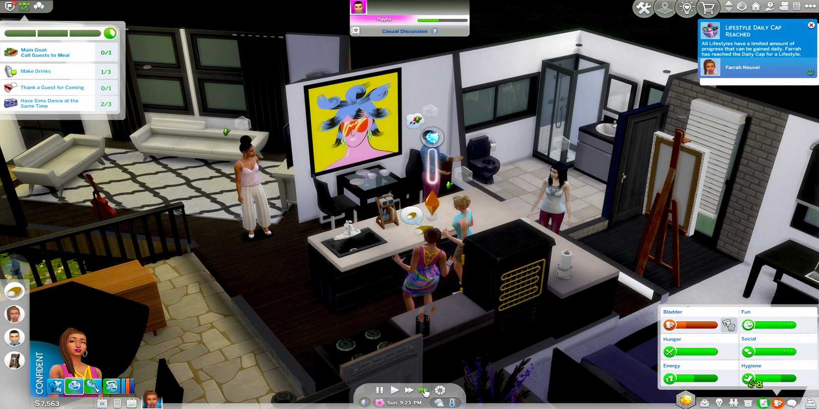 Dinner Party in The Sims 4