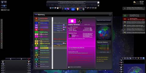 Distant Worlds - Menu