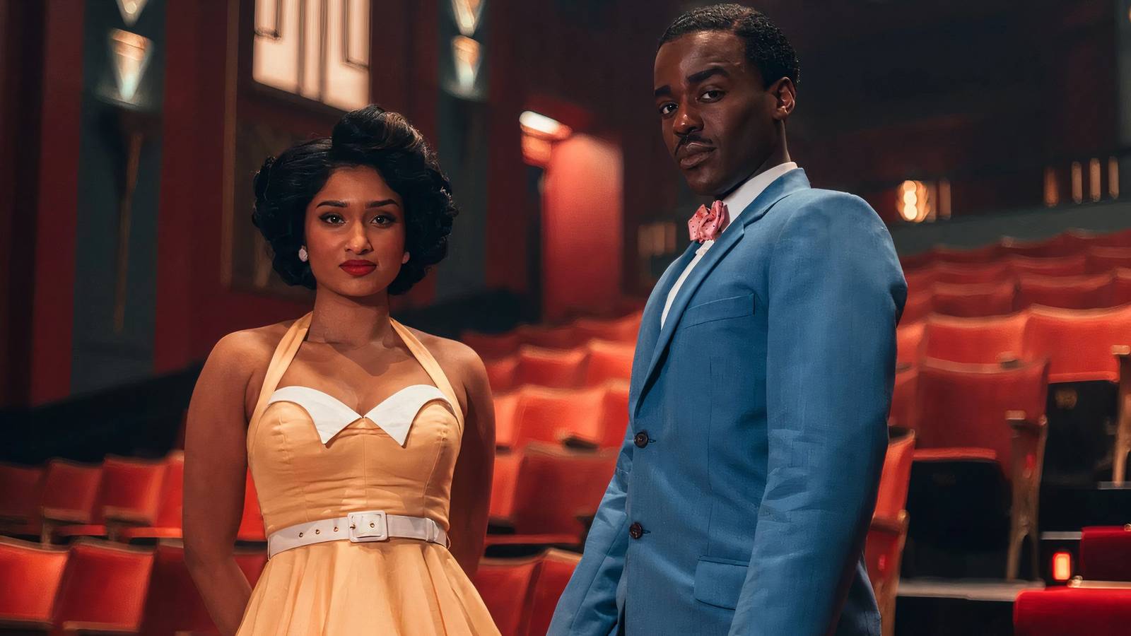 Doctor Who and Belinda in the episode Lux 