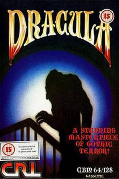Dracula (1986) video game cover art tag