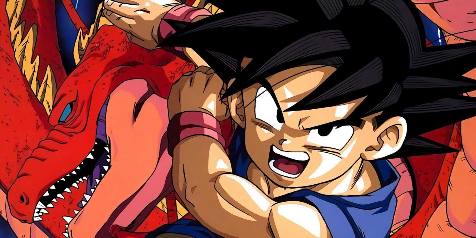 picture: kid goku in dragon ball gt poster.