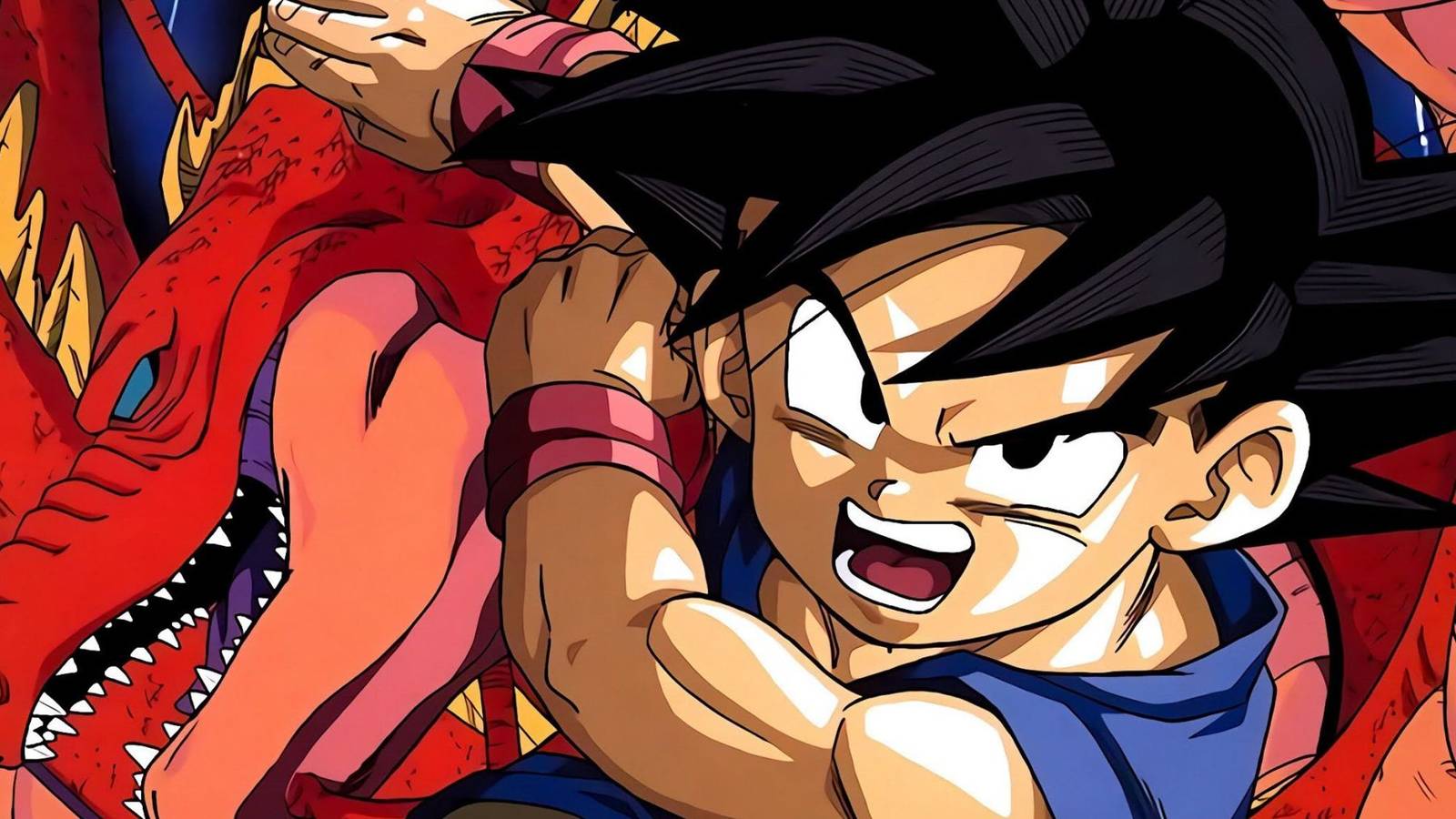 picture: kid goku in dragon ball gt poster.