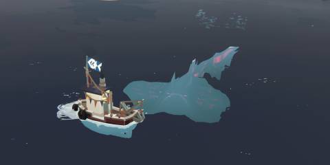 Dredge Fishing Boat Sea Monster