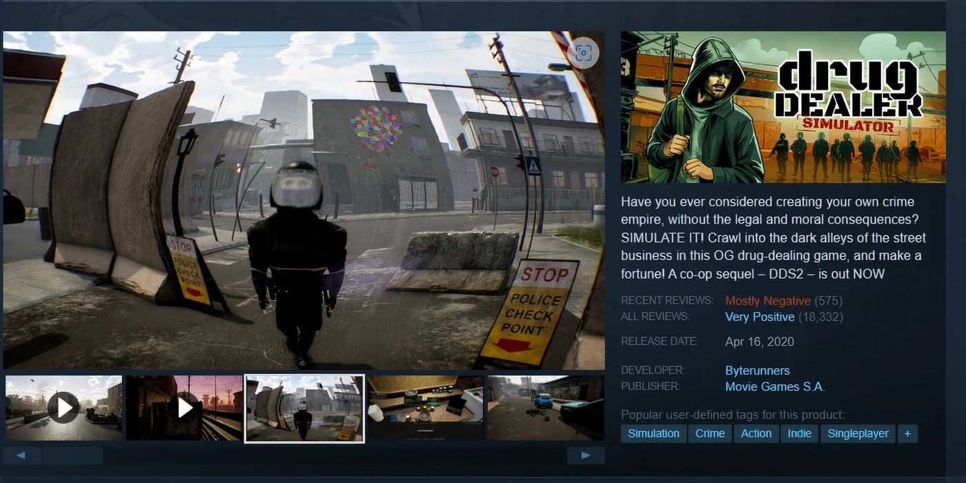 Drug Dealer Simulator Steam page