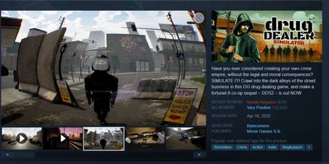 Drug Dealer Simulator Steam page
