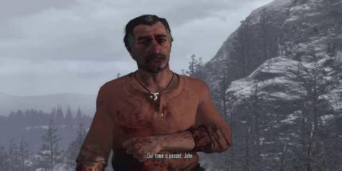 Dutch about to die in And the Truth Will Set You Free mission in Red Dead Redemption