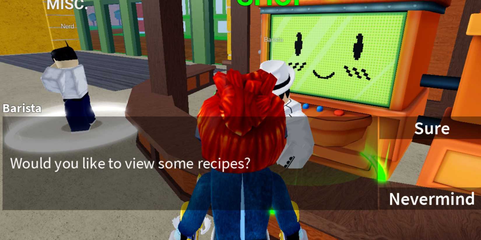 Barista NPC in Blox Fruits