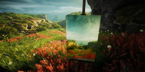 Eastshade painting landscape