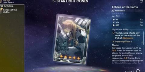 Echoes of the cabin light cone in Honkai: Star rail 