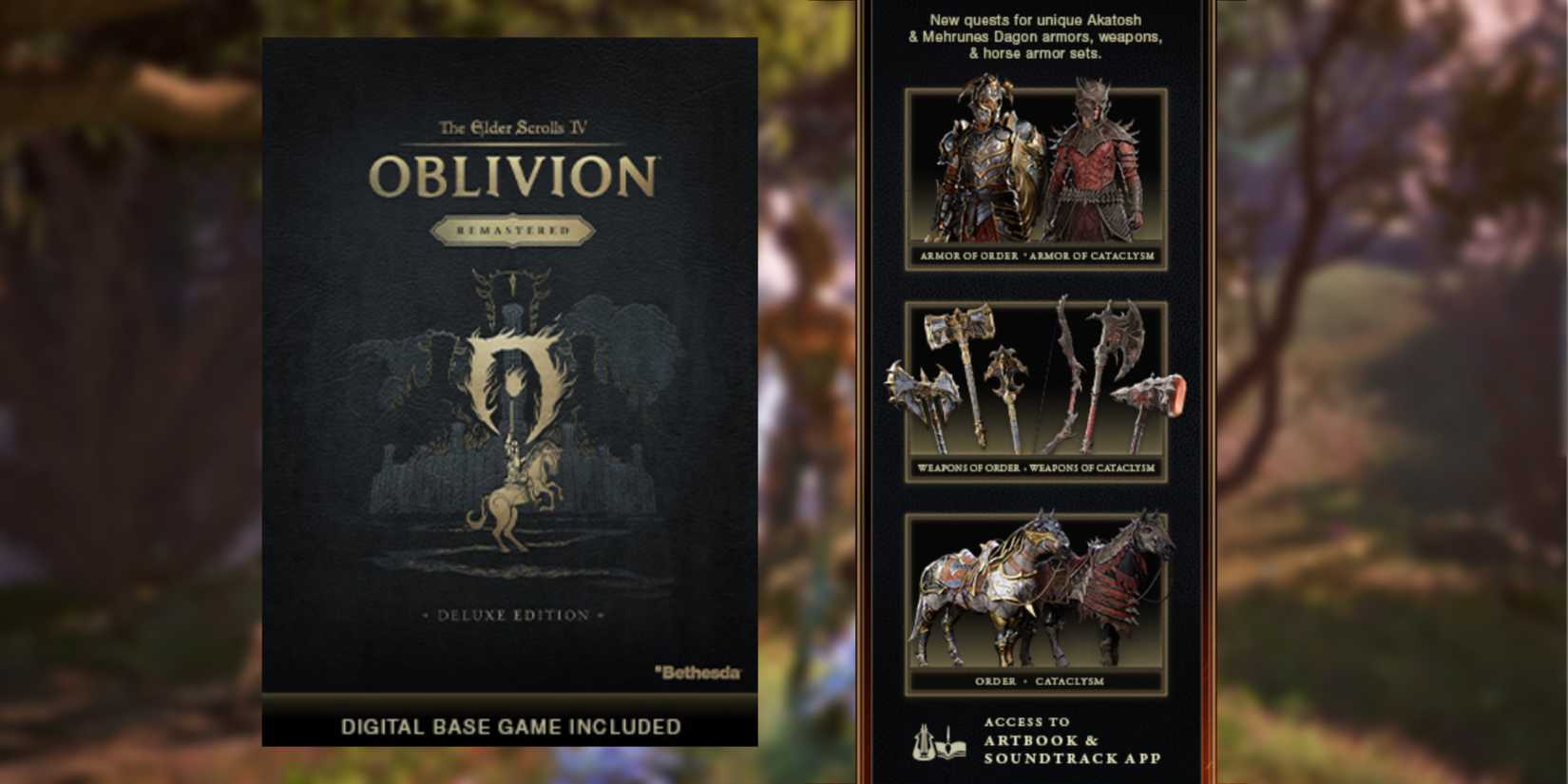 Elder Scrolls IV 4 Oblivion Remastered Deluxe Edition Contents